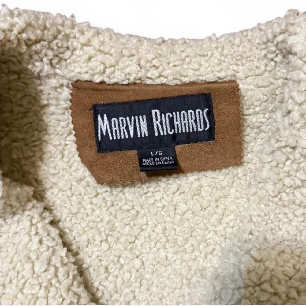 Marvin Richards Brown Shearling Jacket - Picture 3 of 3
